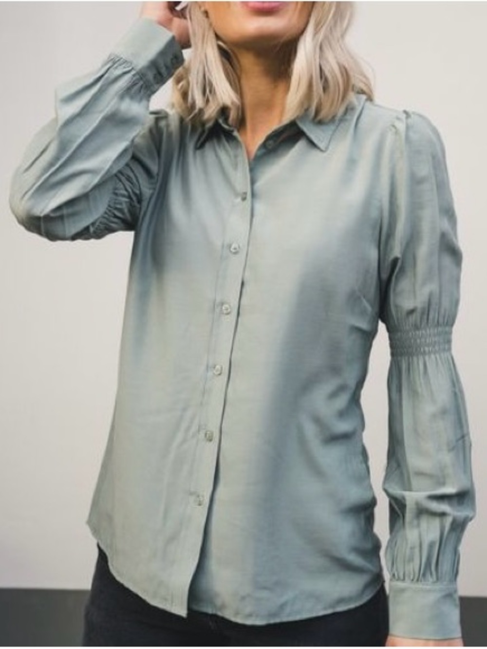 MSCH Copenhagen Sage Green Blouse S